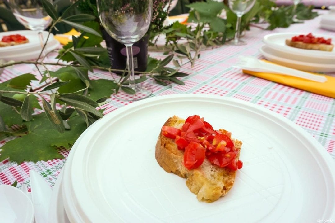 Bruschetta al pomodoro, Fattoria di Montefiridolfi