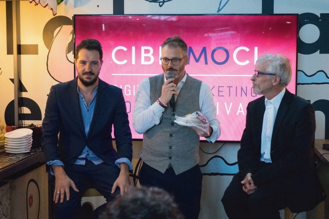 Un momento della Conferenza Stampa di presentazione di Cibiamoci Festival 2018 al Mercato Centrale di Firenze