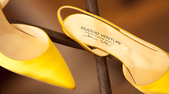 Duccio Venturi calzature a Pitti Uomo '95, Firenze