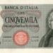 La banconota da 5.000 Lire del 1970 con l'effige di Colombo