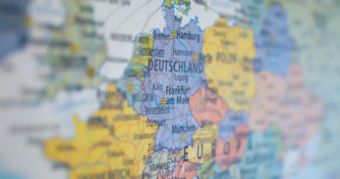 Cartina della Germania, Europa