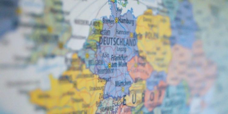 Cartina della Germania, Europa