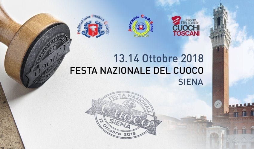 Locandina Festa Nazionale del Cuoco 2018, Siena