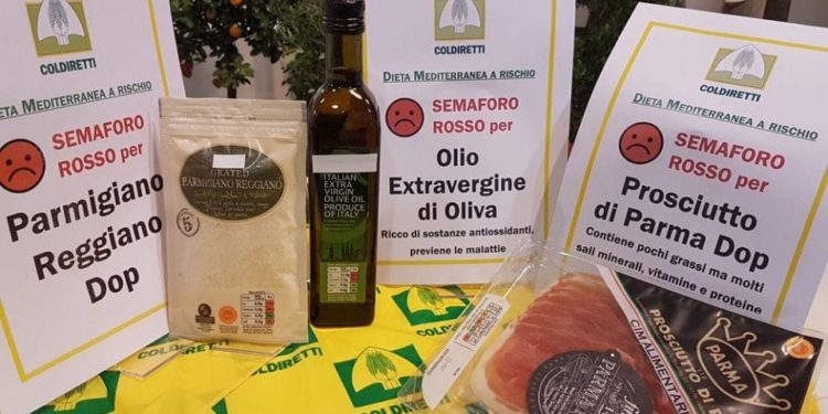Salvo l'85% in valore di prodotti Made in Italy a rischio a causa del loro contenuto in sale, zucchero e grassi
