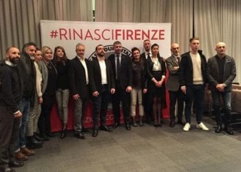 Il candidato sindaco e la squadra di CasaPound Firenze