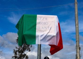Piazza Giorgio Almirante inaugurata a Ladispoli, l’ANPI va in tilt