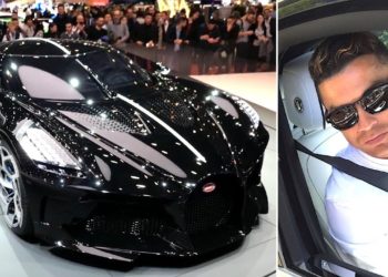 CR7 si regala l’auto più costosa al mondo, 11 milioni di euro per la Bugatti Voiture Noire