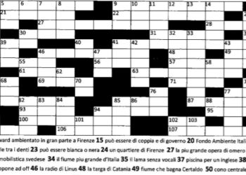 Il cruciverba di Ferragosto