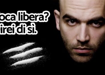 Saviano: “la cocaina andrebbe legalizzata”. Il Tuttologo la spara grossa