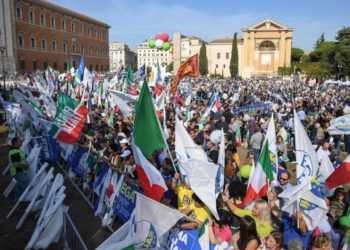 Roma: una manifestazione di Ordine Pubblico
