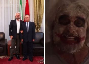 Svendita-Italia: Beppe Grillo ‘tratta’ con l’ambasciatore cinese. Meloni: “Adesso deleghiamo a un clown?”