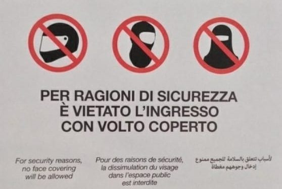La Corte d’Appello di Milano conferma il divieto del Burqa