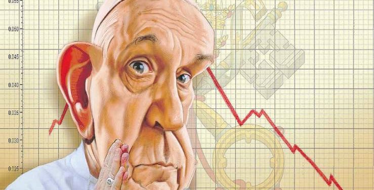 Vaticano nei guai finanziari, vacche magre per Bergoglio