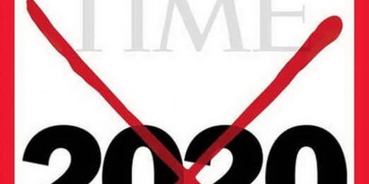 La copertina del Time dedicata al 2020