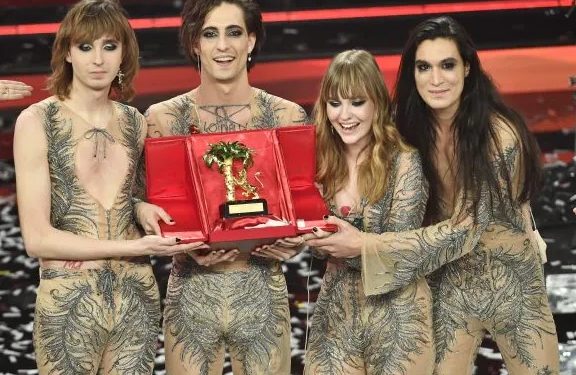 I Maneskin sul podio della 71esima edizione di Sanremo