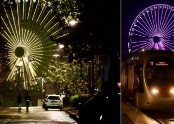 La meravigliosa ruota panoramica Pac Man di Firenze