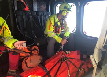 Turista spagnolo traumatizzato soccorso da AM e Corpo Nazionale Soccorso Alpino