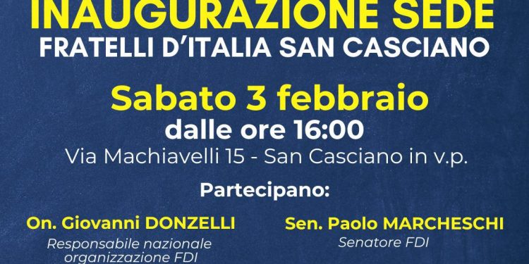 Inaugurazione sede Fdi San Casciano Val di Pesa