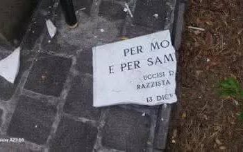 LA ROTTURA DELLA LAPIDE DI PIAZZA DALMAZIA NON È AVVENUTA PER MOTIVI IDEOLOGICI MA A CAUSA DEL DEGRADO