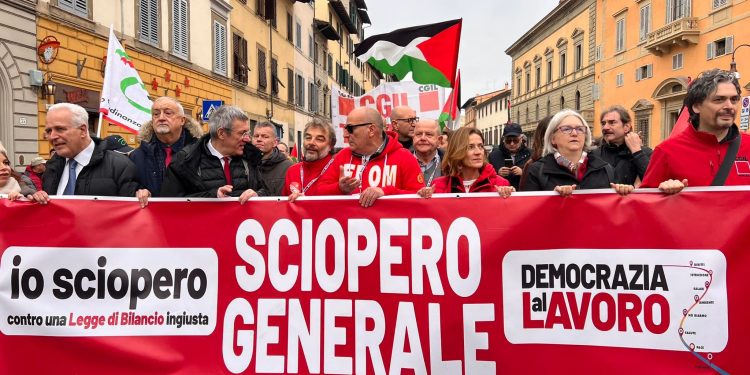 LANDINI E COMPAGNI IN CAMPAGNA ELETTORALE A MEZZO SCIOPERO