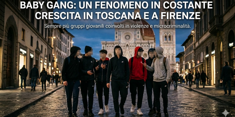 Baby gang un fenomeno in costante crescita in Toscana e a Firenze