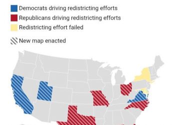 Democratici in vantaggio nella guerra dei distretti: Virginia e California ribaltano gli equilibri nazionali