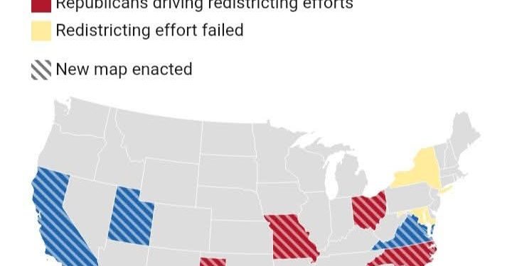 Democratici in vantaggio nella guerra dei distretti: Virginia e California ribaltano gli equilibri nazionali